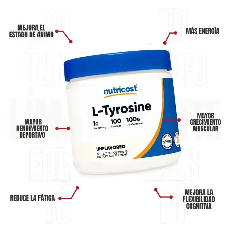  L-Tyrosine 100 Servicios Nutricost