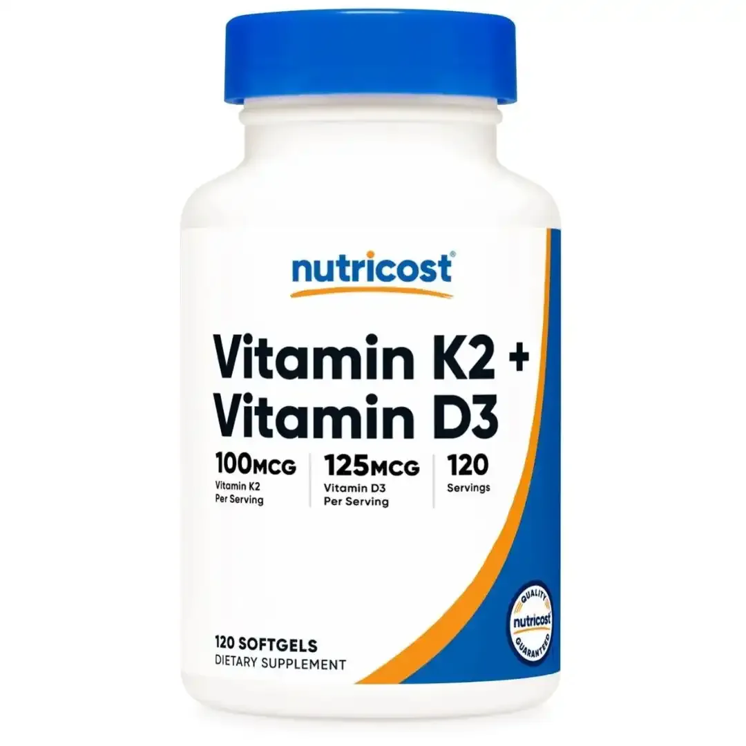 Vitamina K2+Vitamina D3 120 Capsulas Nutricost