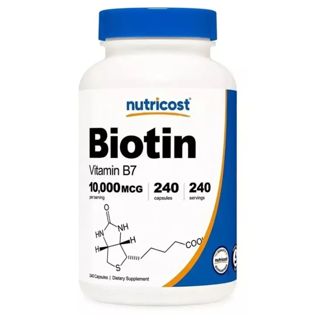 Biotin 10000 Mcg 240 Capsulas Nutricost