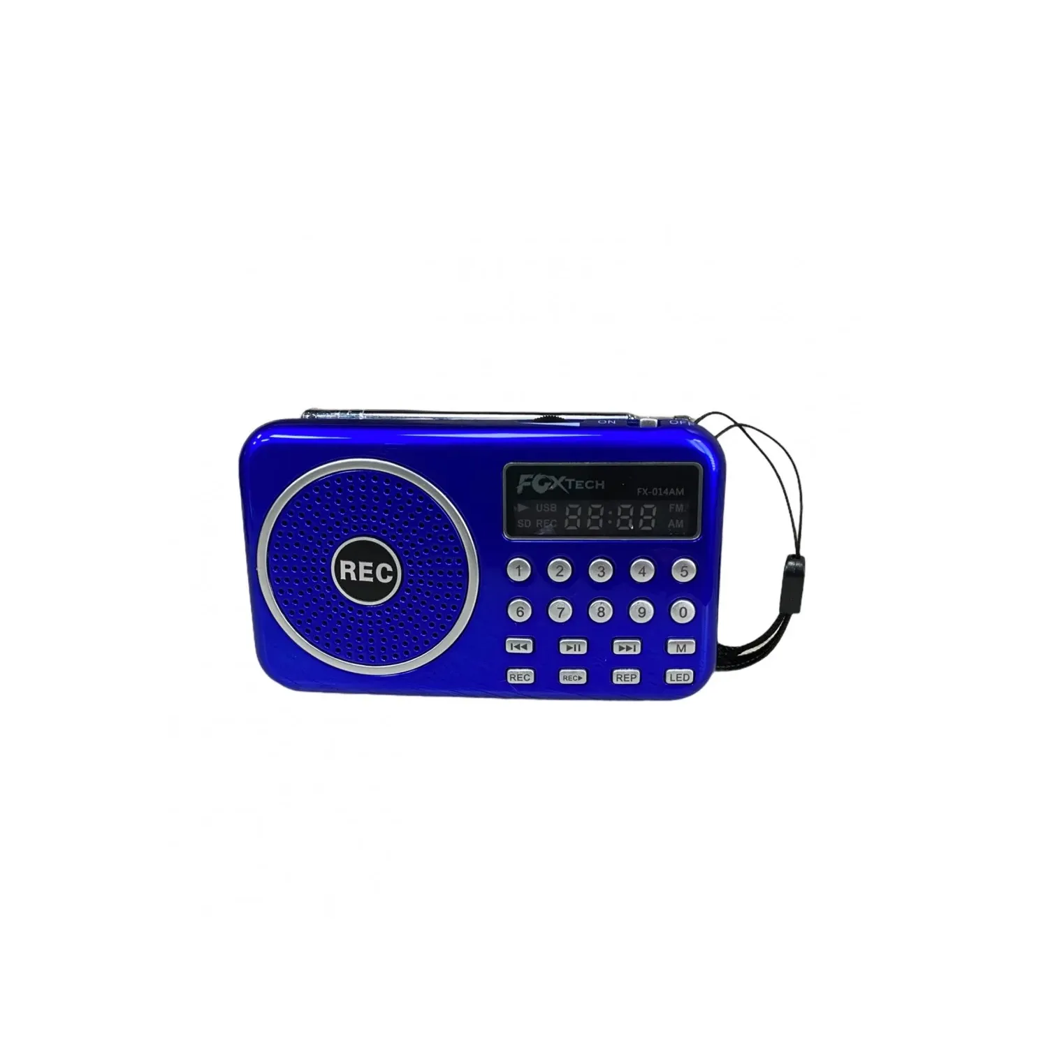 Radio Parlante Digital AM/FM Recargable Beck - Azul