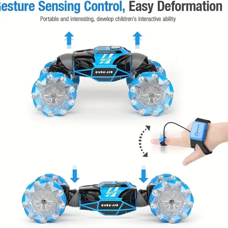 Carro Control Remoto Acrobatico Sensor Movimiento Mano 360°