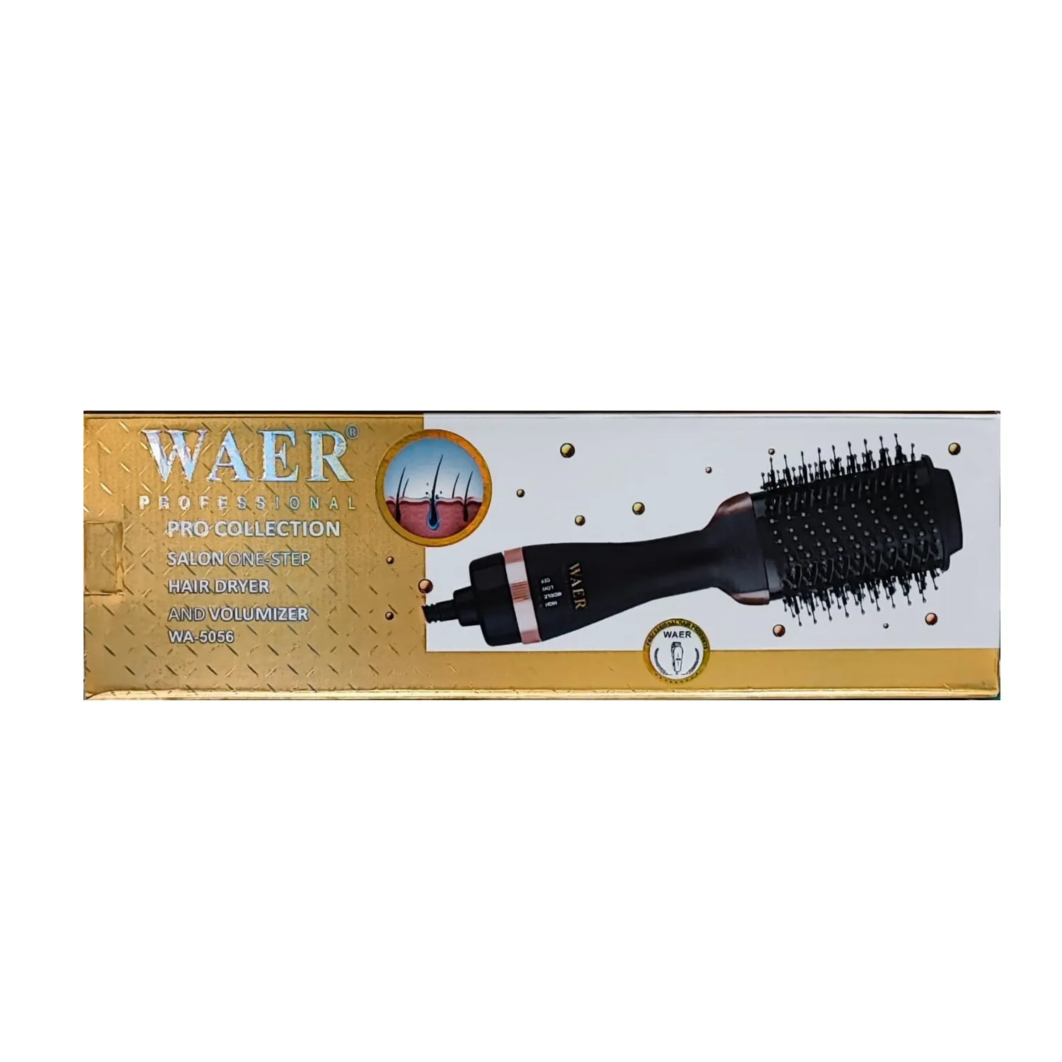 Cepillo Secador Para Cabello Voluminizador WAER