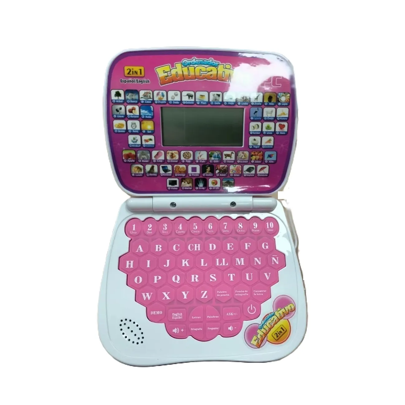 Computador Didactico Mini Laptop Juguete Rosado