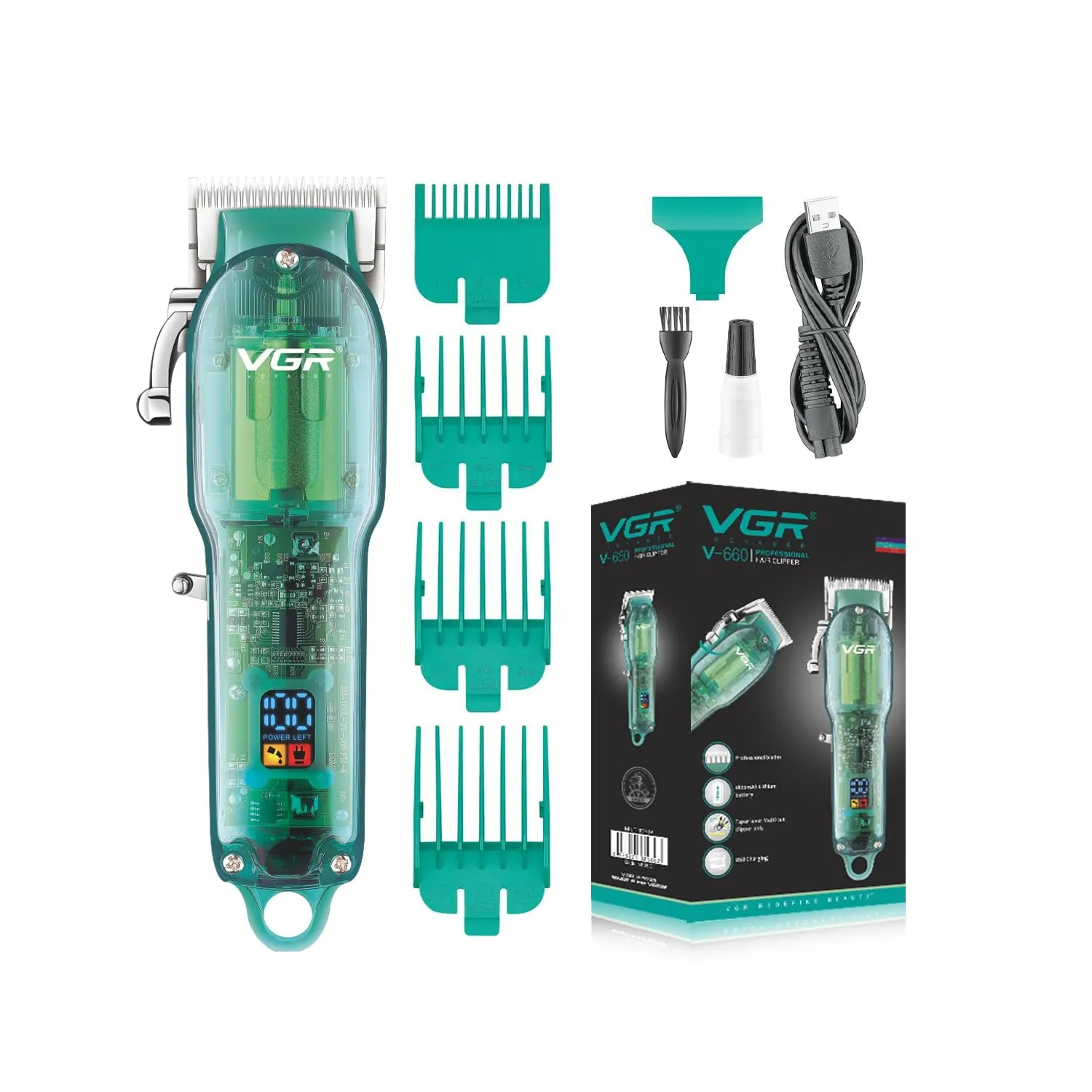 Maquina Recortadora De Barba Cabello Pelo V660