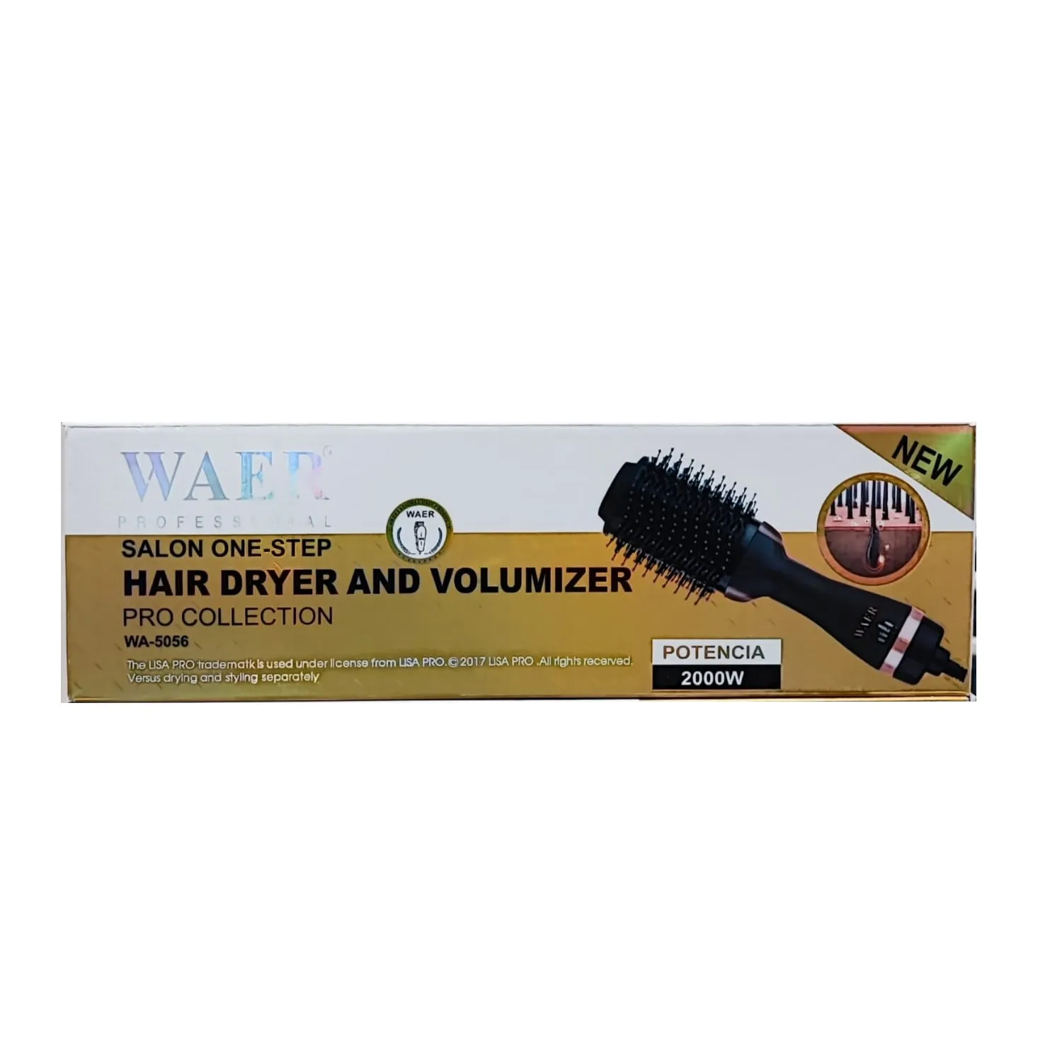 Cepillo Secador Para Cabello Voluminizador WAER