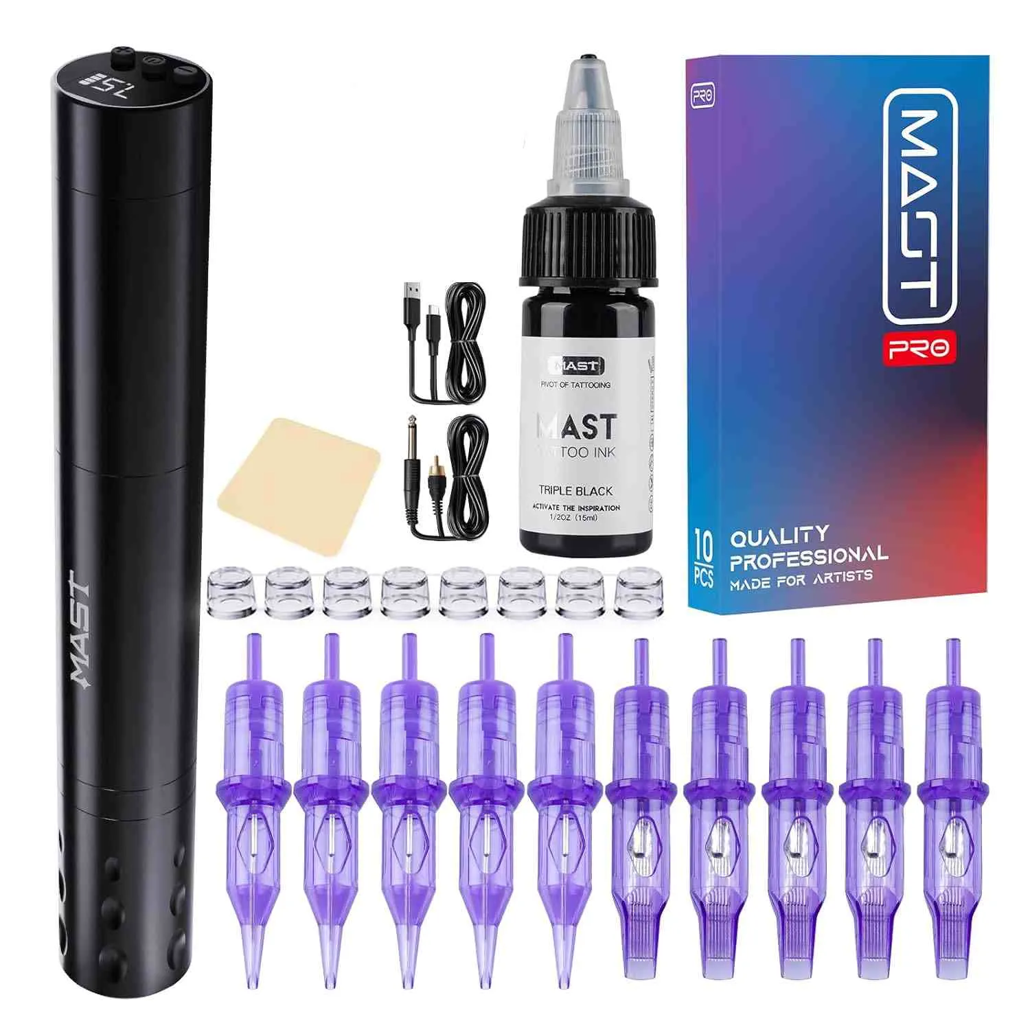 Kit Tattoo Tatuaje Pen Inalámbrico Micropigmentación