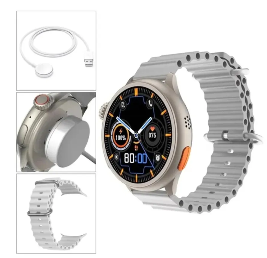 Smartwatch Amoled Reloj Inteligente + Audifonos  Bluetooth F-130 FLY