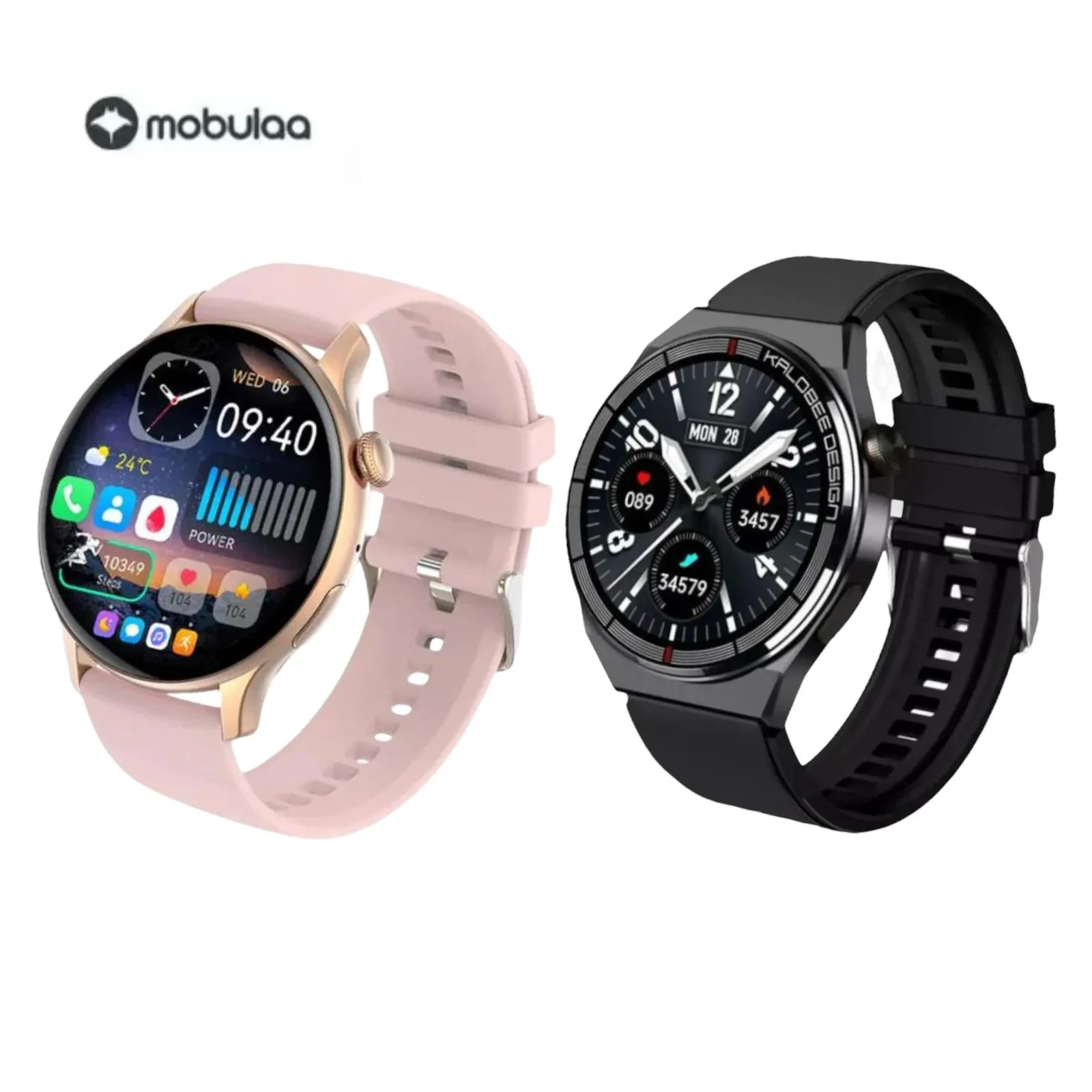 Combo Reloj Inteligente SmartWatch Parejas IP68 Sumergible