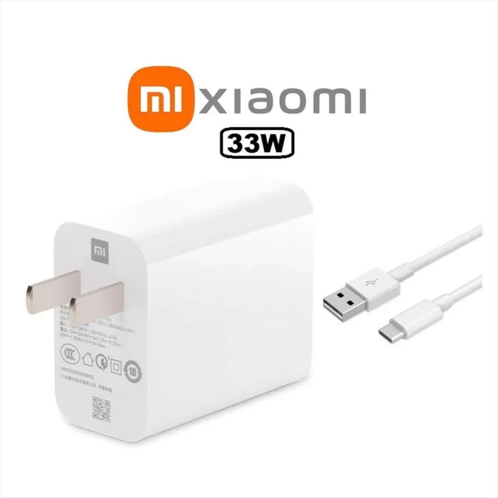 Cargador Xiaomi 33W Tipo C A USB 1.1