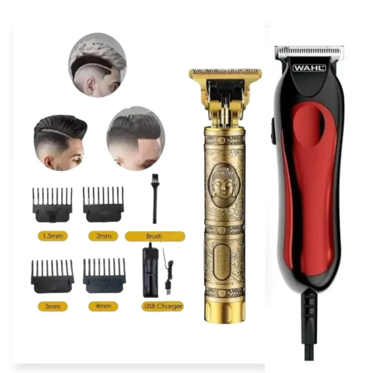 Maquina Peluqueria Wahl  T-pro I Original + Maquina De Corte - Patillera - Afeitadora