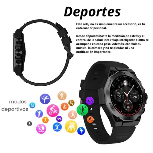 Reloj Inteligente TERRA Sumergible + Chat Gpt MOBULAA