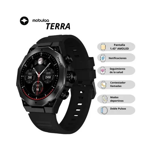 Reloj Inteligente TERRA Sumergible + Chat Gpt MOBULAA