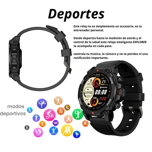 Reloj Inteligente Explorer Sumergible + Chat Gpt MOBULAA