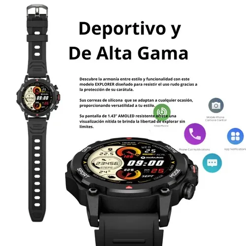 Reloj Inteligente Explorer Sumergible + Chat Gpt MOBULAA