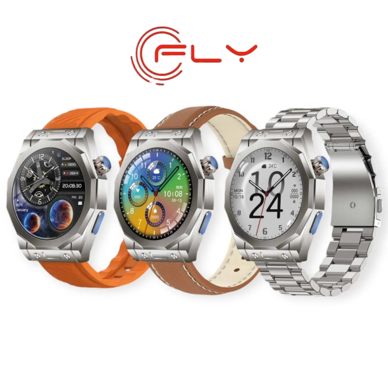  Reloj Inteligente Smartwatch + 3 Pulsos Amoled