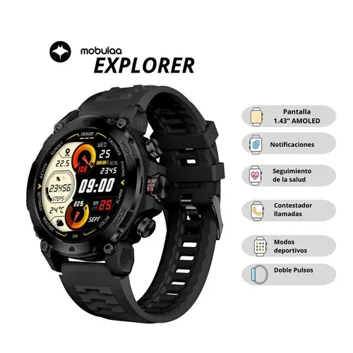 Reloj Inteligente Explorer Sumergible + Chat Gpt MOBULAA