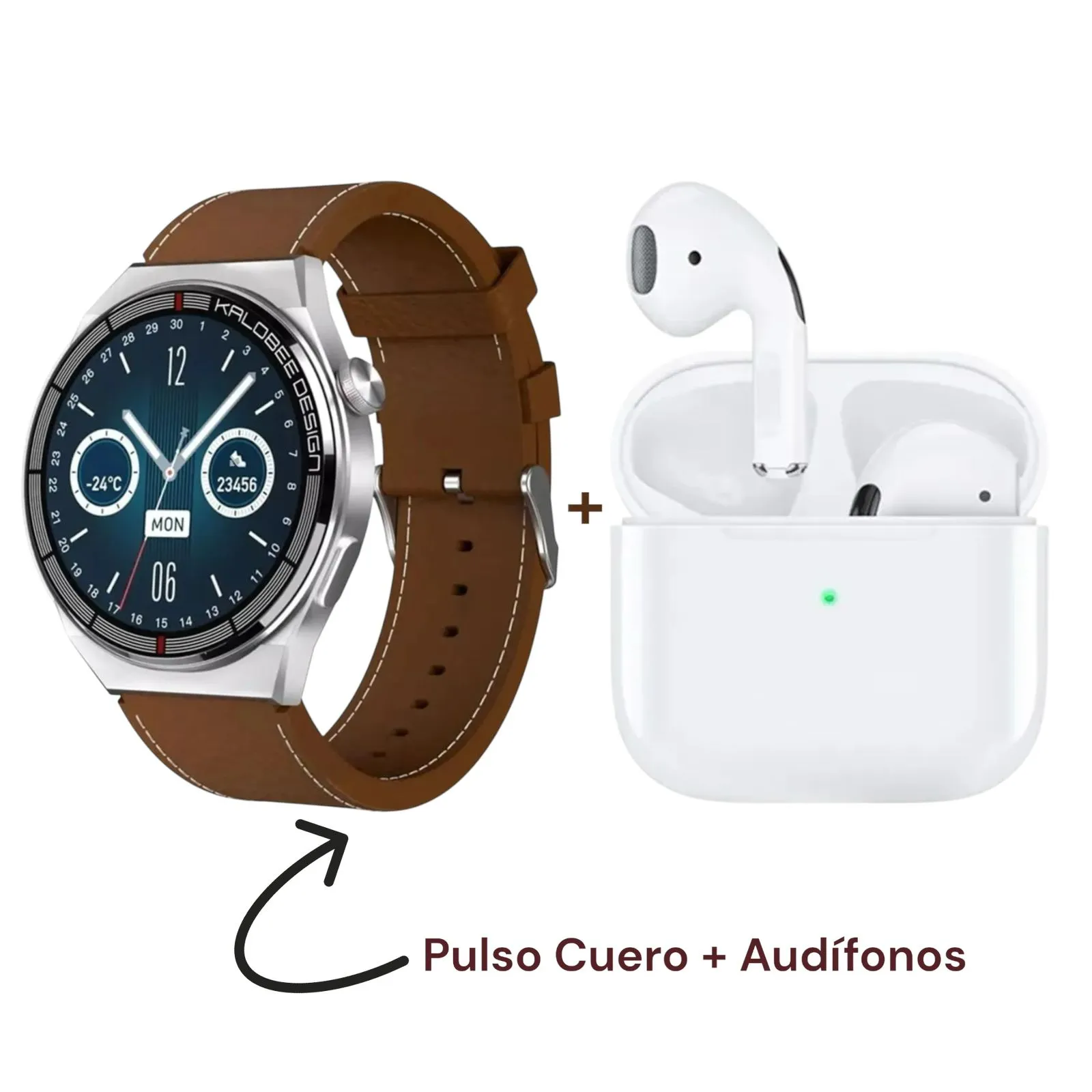 Reloj Inteligente SK18 Mobula Smartwatch + Audífonos Bluetooth Pro 4