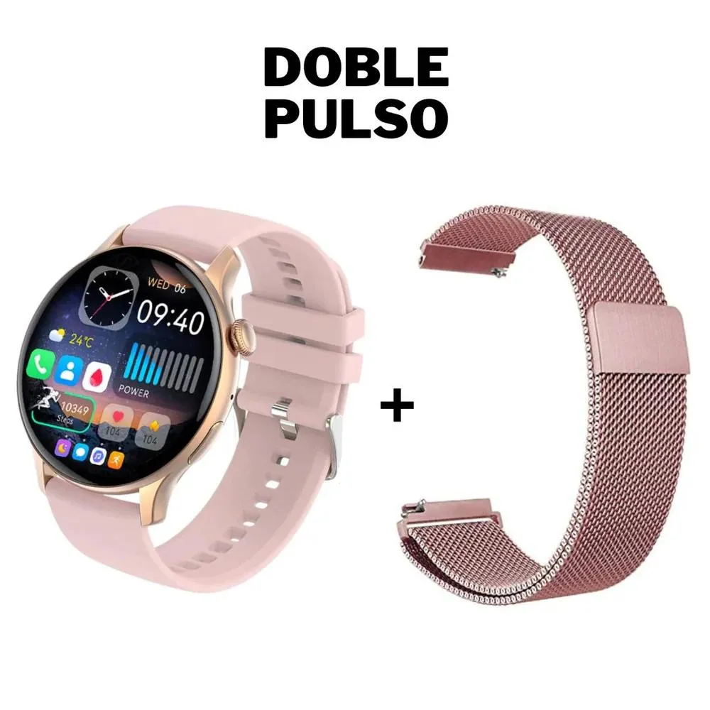 SmartWatch Reloj Inteligente Mobulaa G4+ Audífonos Bluetooth Beats Studio Buds