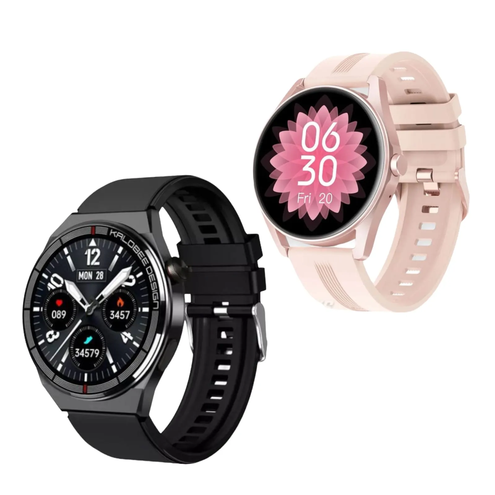 Combo Reloj Inteligente SmartWatch Parejas IP68 Sumergible