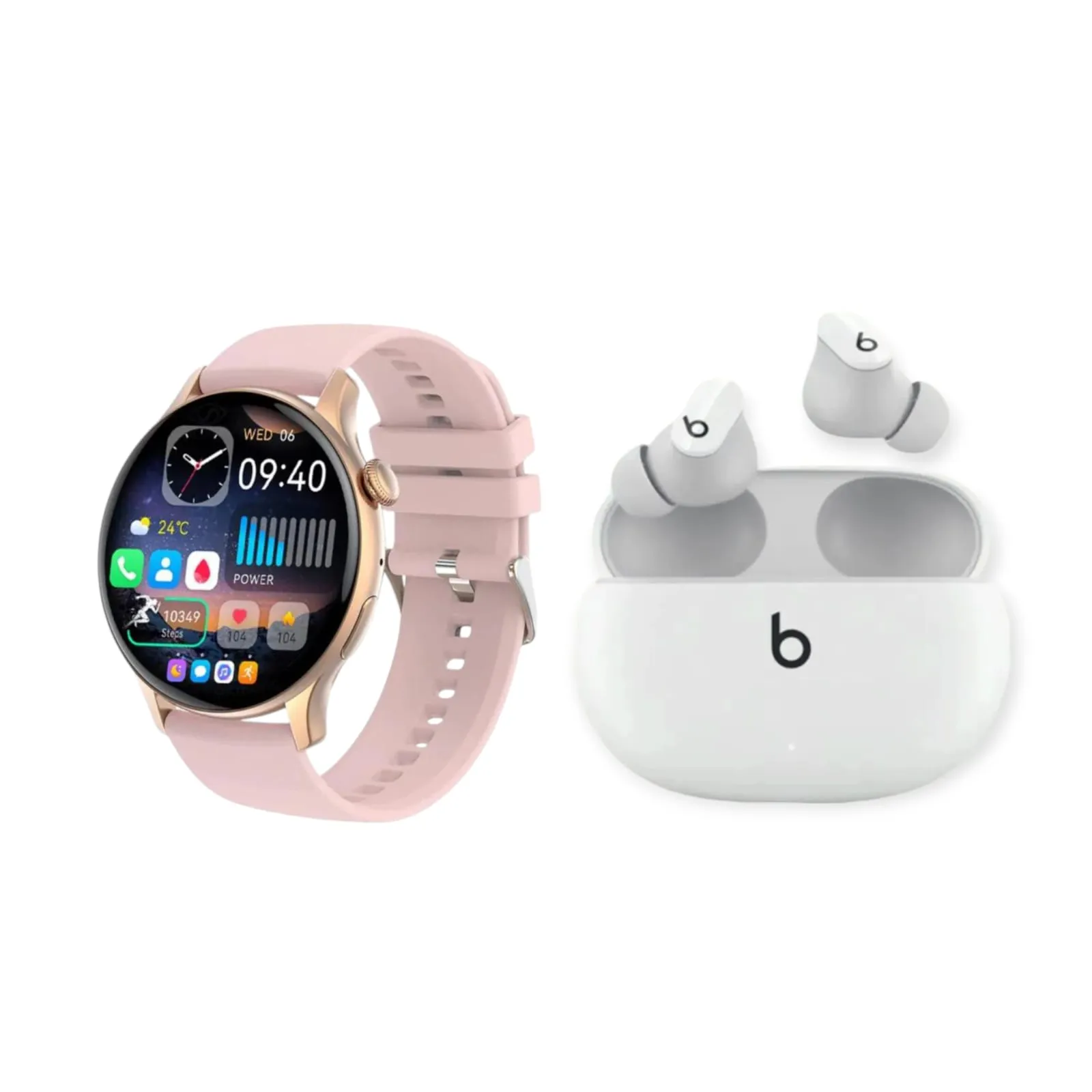 SmartWatch Reloj Inteligente Mobulaa G4+ Audífonos Bluetooth Beats Studio Buds