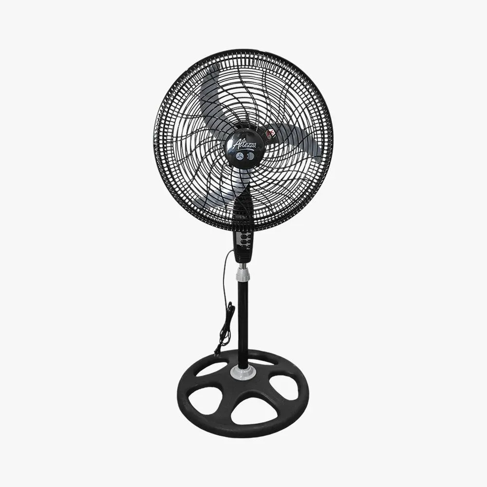 Ventilador Pedestal Malla Plástica Pro Altezza 18" 2 en 1 - Negro