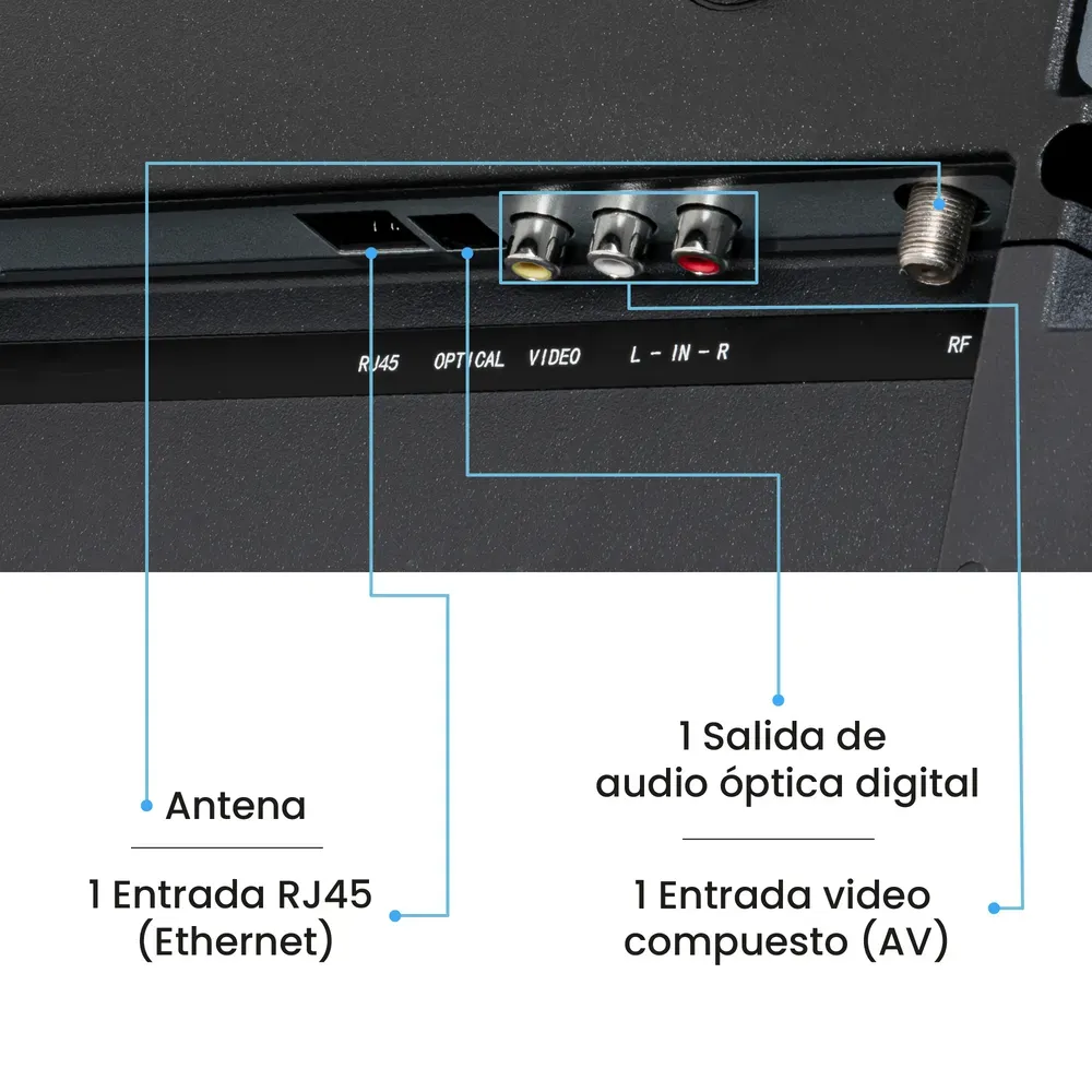 Televisor Challenger 43" Full Hd Smart Con Bluetooth, Wifi Y Magic Control. Incluye Soporte De Pared - Led 43hw Smart Bt