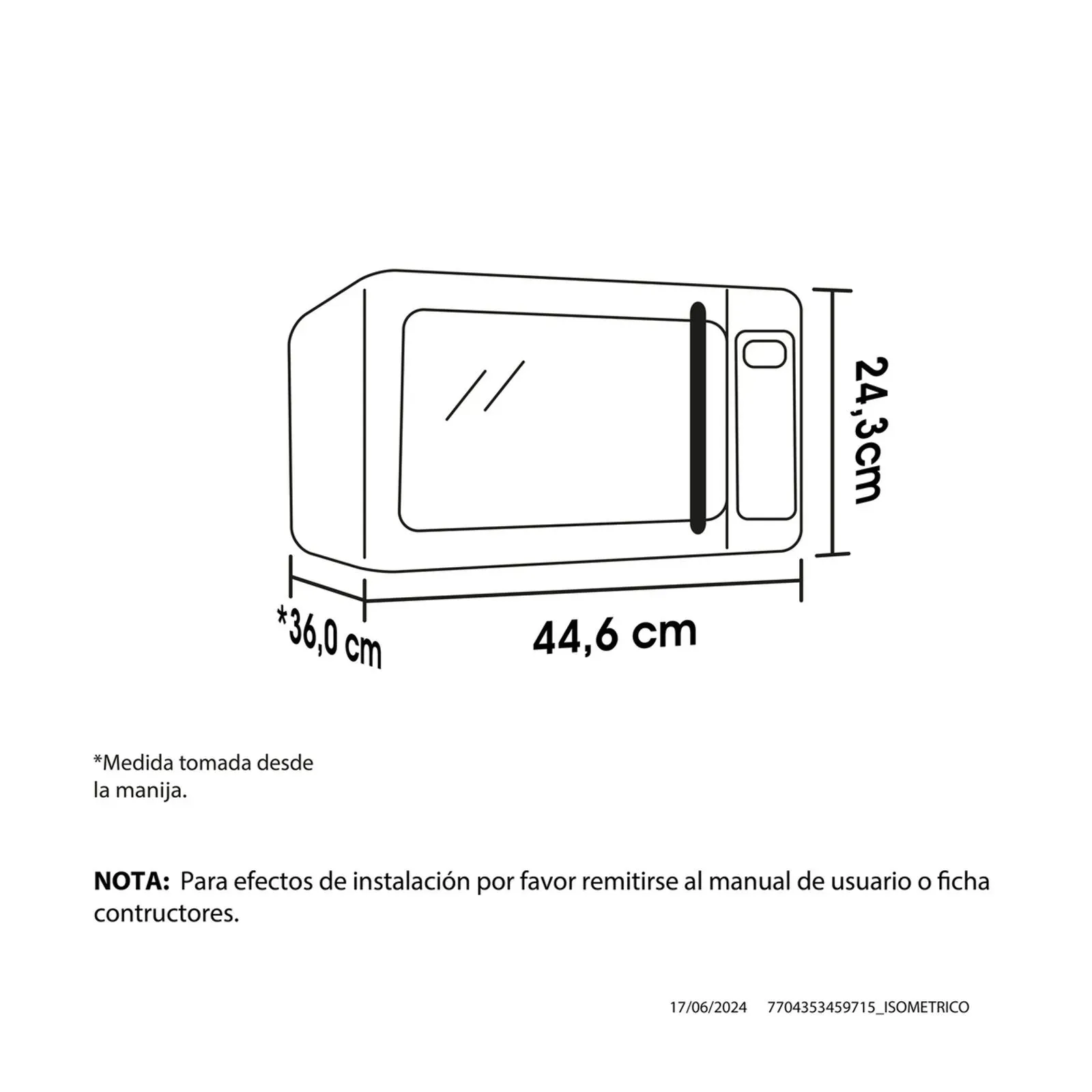 Horno Microondas Haceb Blanco 0.7 