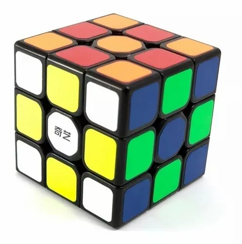 Cubo Rubik 3x3 Qiyi Fondo Negro