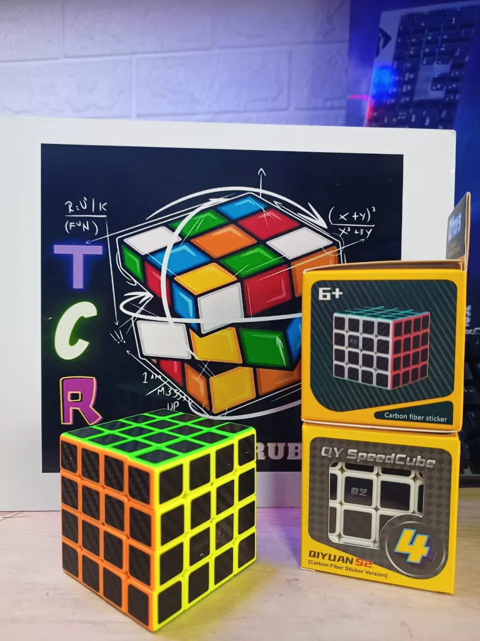 Cubo Rubik 4x4 Qiyi Fibra De Carbono