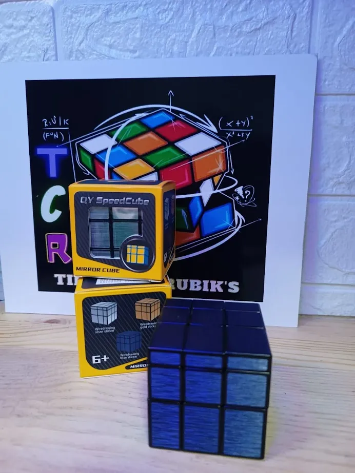 Cubo Rubik 3x3 Qiyi Mirror/Espejo (Azul Oscuro)