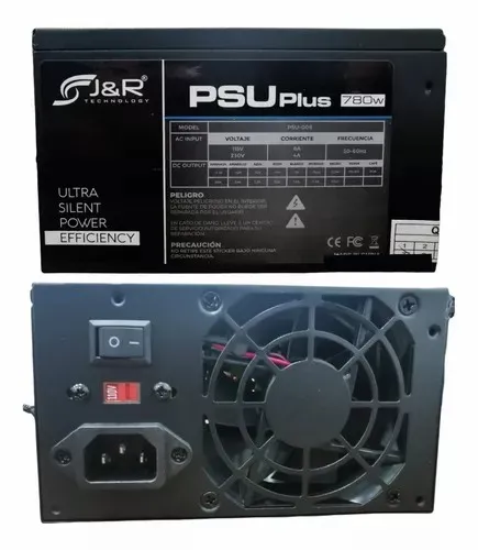 Fuente De Poder 780W J&R (Cables Extralargos) 