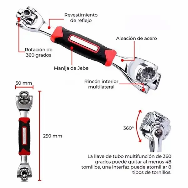 Llave Multiusos 48 en 1 (Universal)