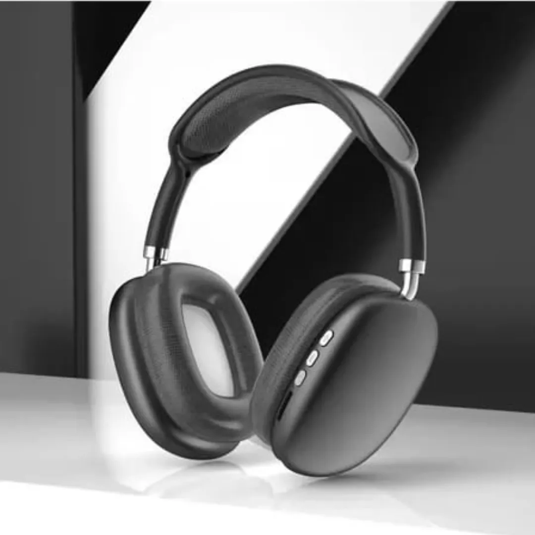 Auriculares Bluetooth c/Micrófono Max P9 Air Premium - Negro