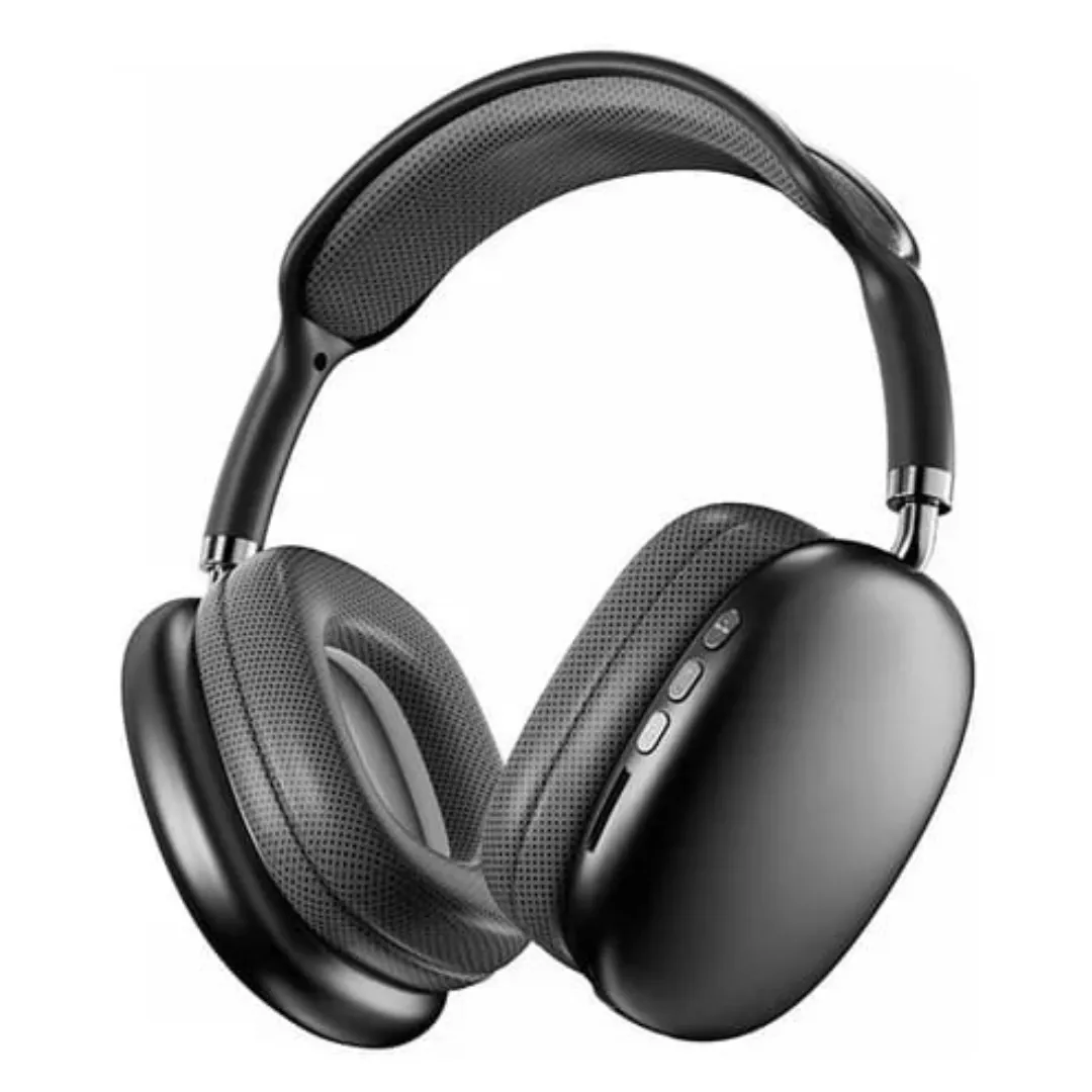 Auriculares Bluetooth c/Micrófono Max P9 Air Premium - Negro