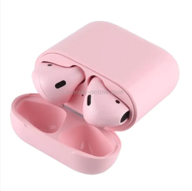 AirPods F-130 Rosado: Sonido Excepcional + Forro Y Cuerda Anticaida