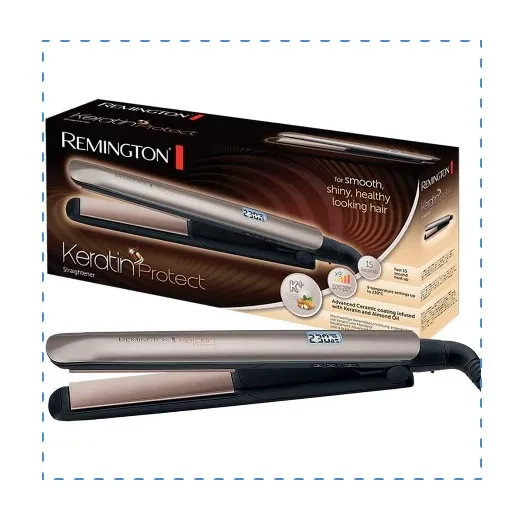 Plancha + Cepillo Secador Remington Transforma tu Cabello con el Poder de la Keratina