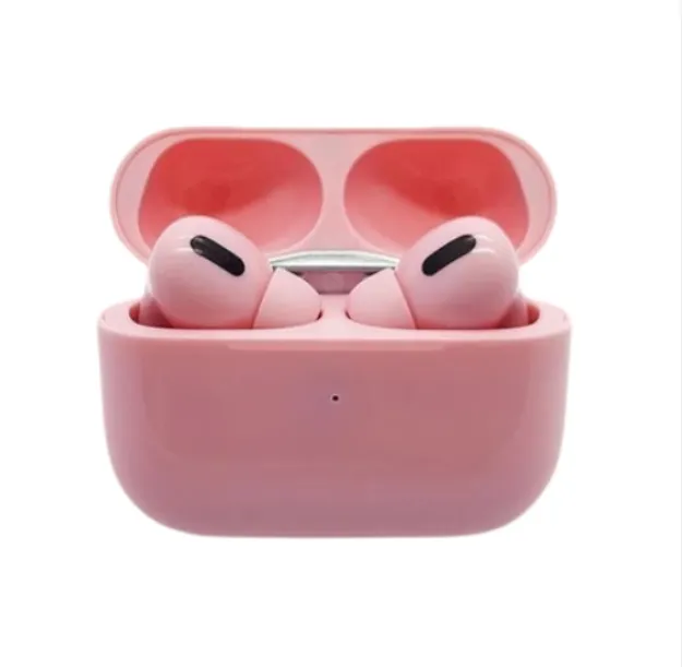 AirPods F-130 Rosado: Sonido Excepcional + Forro Y Cuerda Anticaida