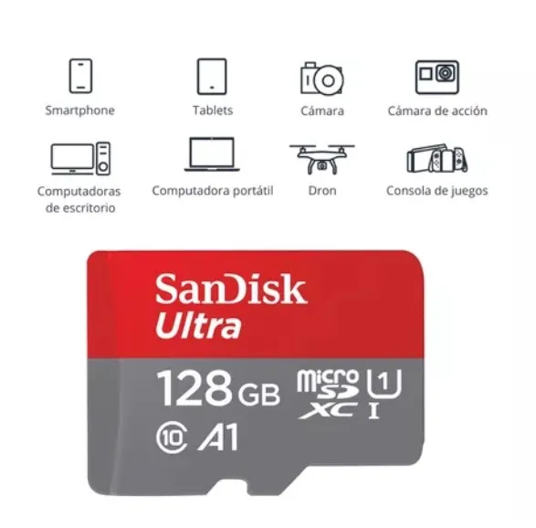 Memoria Micro Sd 128Gb - San Disk