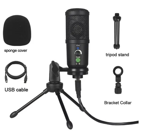 Micrófono Con Condensador USB De Estudio BM-66