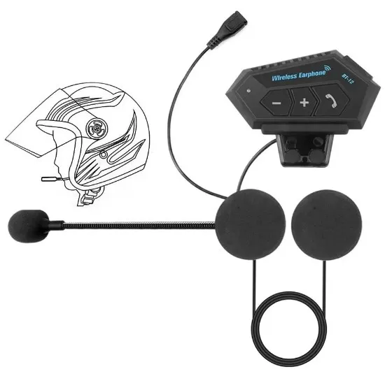 Intercomunicador Auriculares Casco Moto Bluetooth