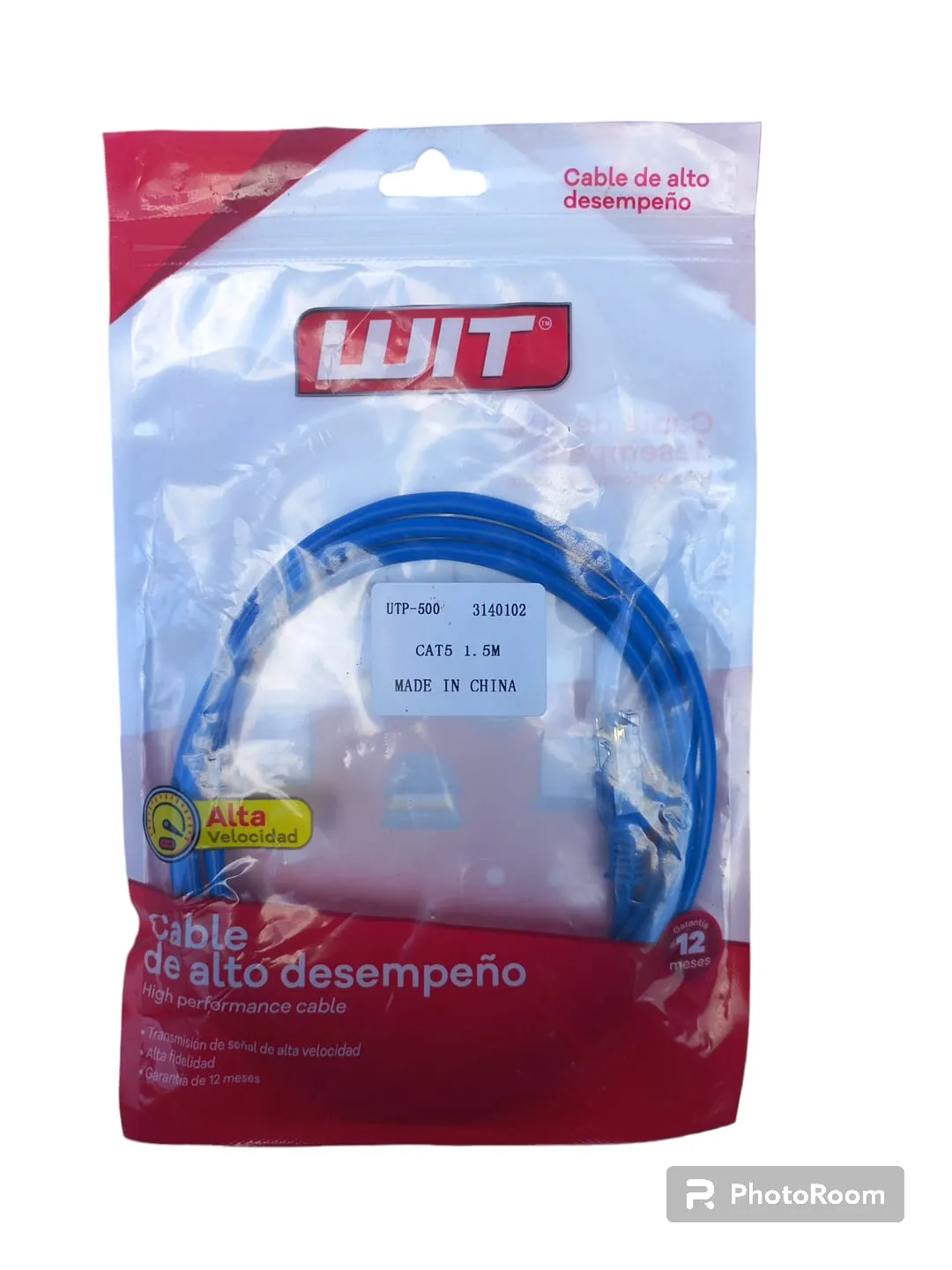 Cable Utp Cat 5 1.5 Metros