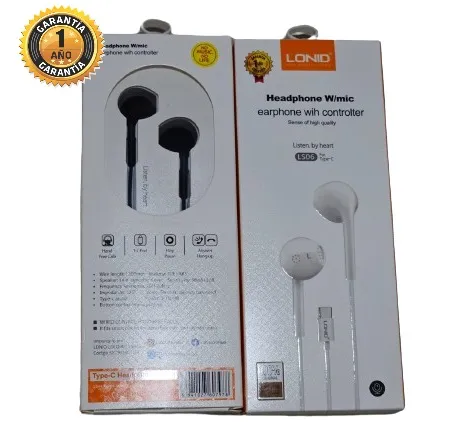 Auriculares Alambricos con Conexion Usb C Ldnio LS06