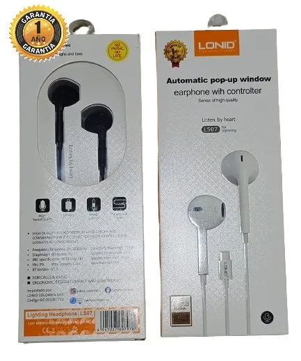 Auriculares Alambricos con Conexion Iphone Ldnio LS07  