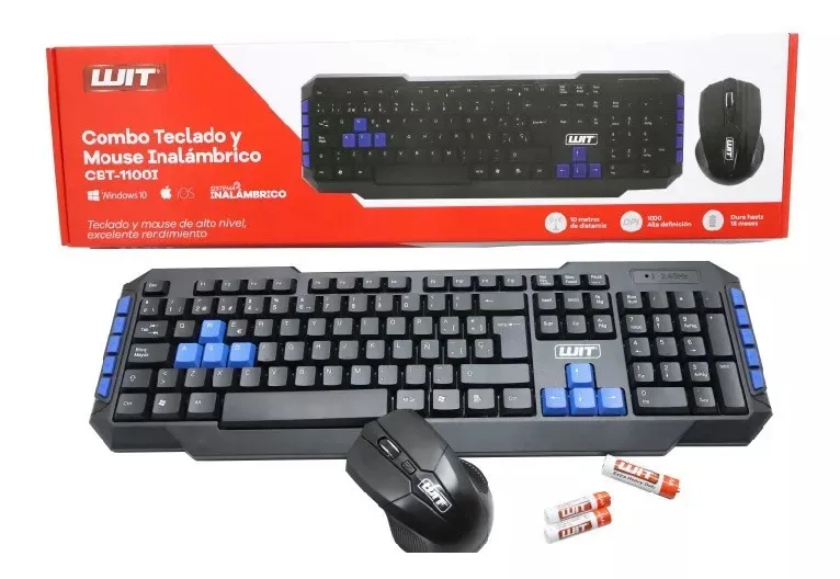 Como Teclado y Mouse Inalambrico CBT-1100I