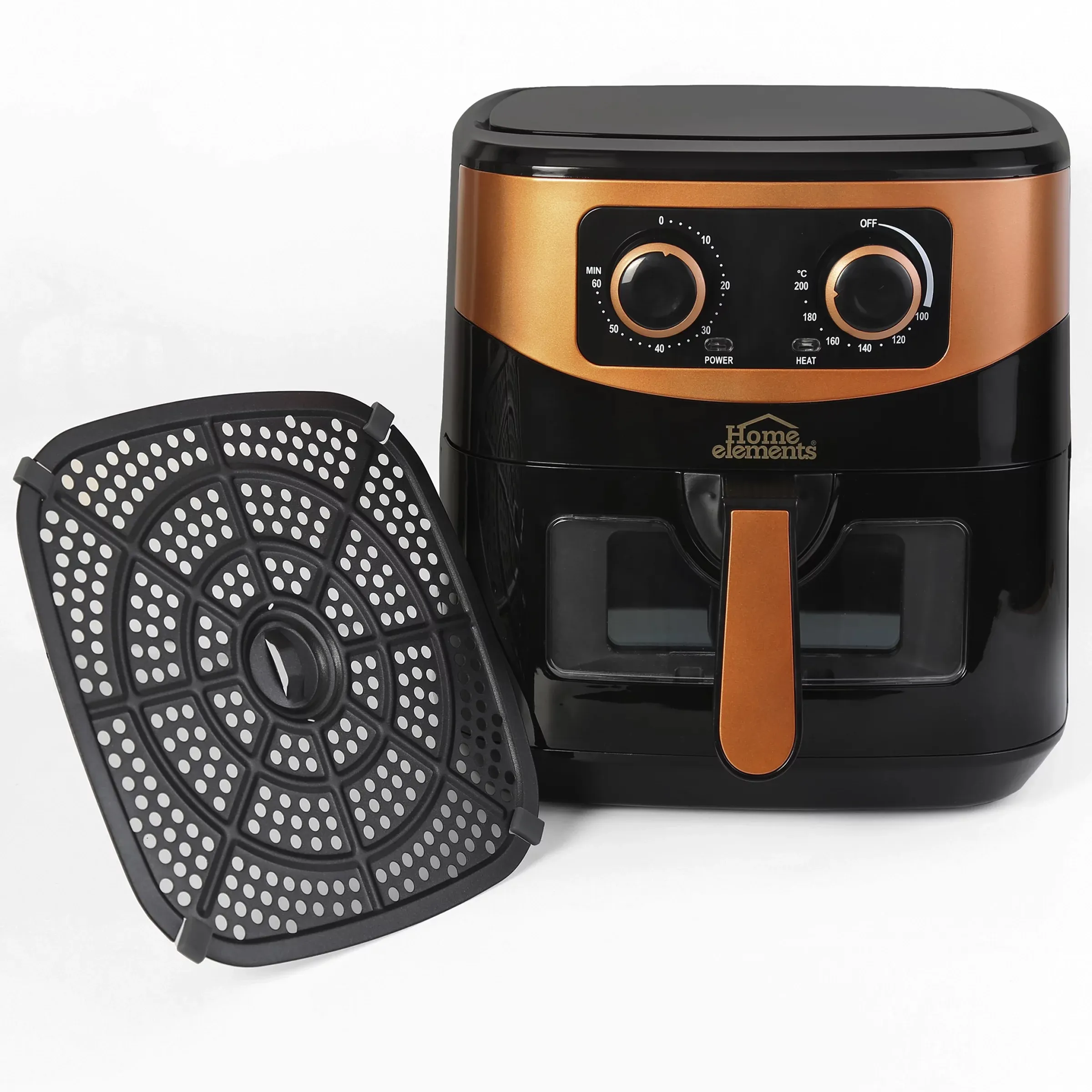 Freidora De Aire Home Elements 7 Litros Cobre Mega Fryer 579