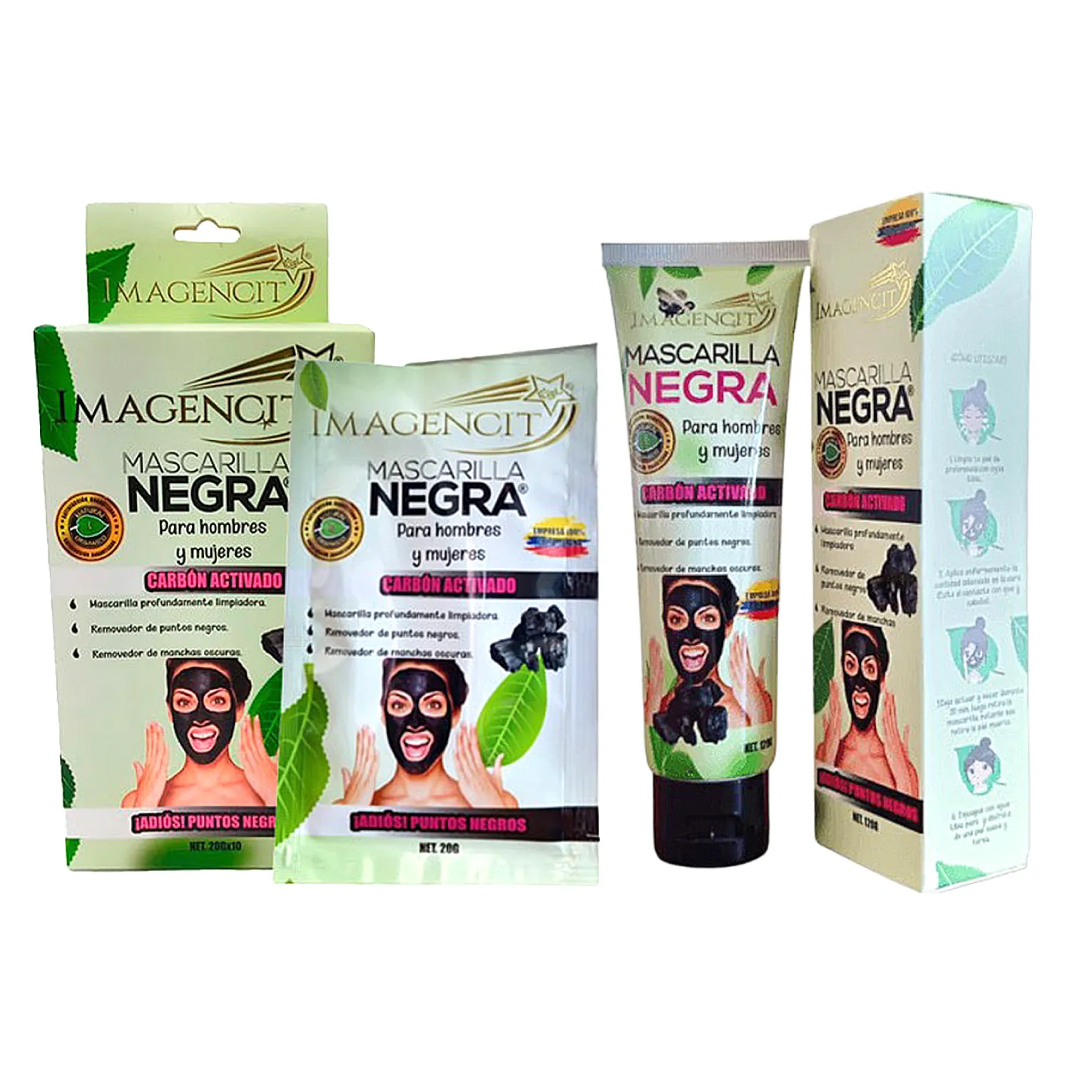 Mascarilla Natural Para Puntos Negros de Carbon Activado 