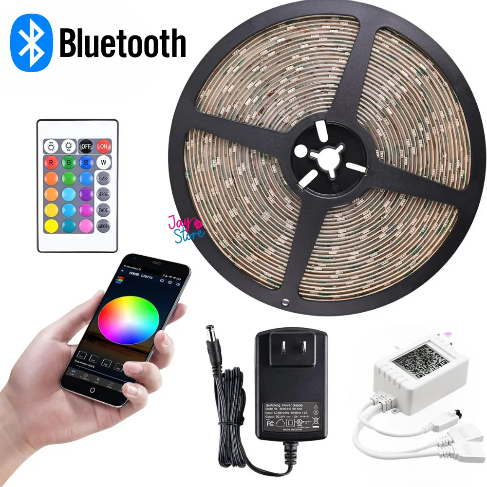 Cinta Luz LED 5mts Rítmica USB Bluetooth + Control