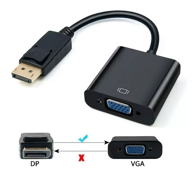 Convertidor Adaptador Display Port Macho A Vga Hembra