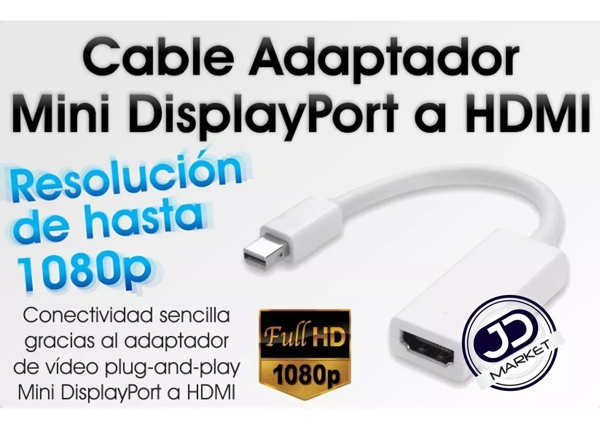 Cable Adaptador Mini Displayport A Hdmi