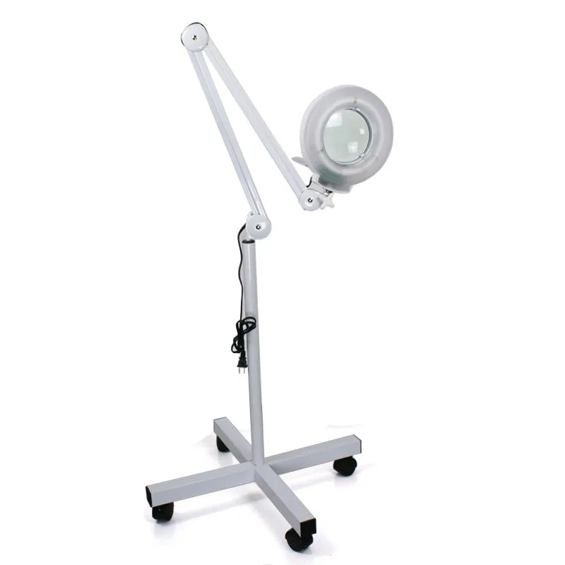 Lampara Profesional Con Luz Y Lupa 5x Dioptrías Con Pedestal